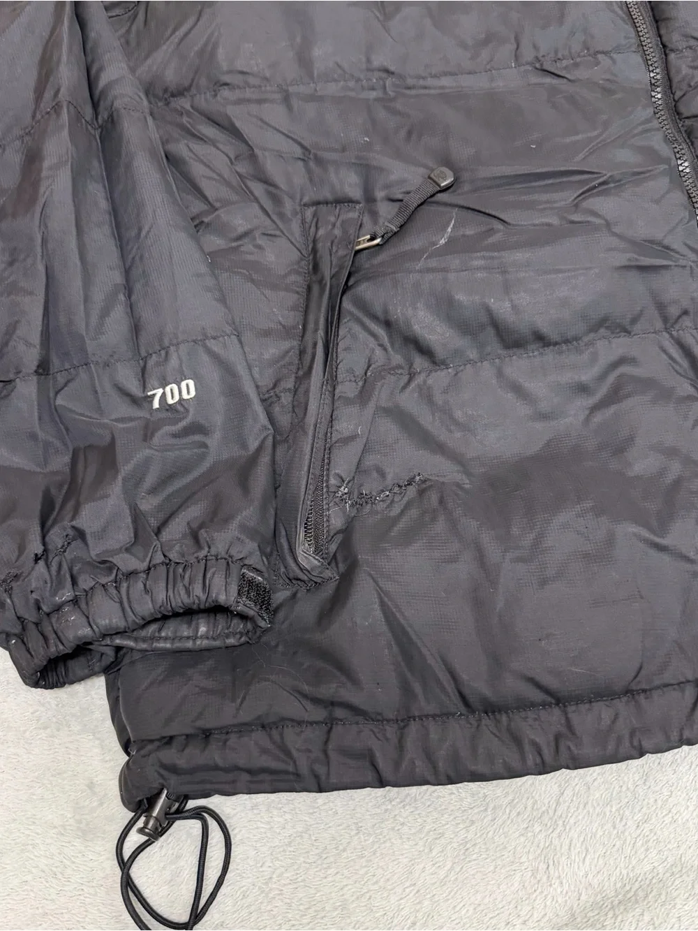 Vtg The North Face 700 Goose Down Nuptse Puffer Jacket Coat Mens XL *FLAWS*